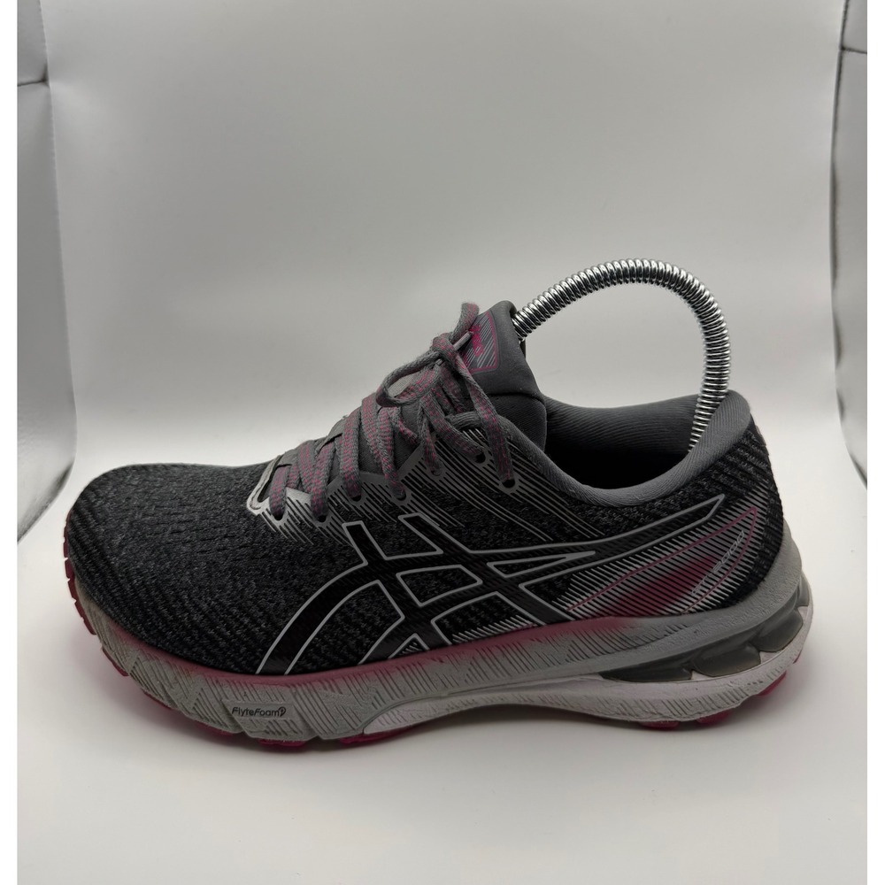 ASICS Gel-Kayano 28 Running Shoes Womens 7.5 Grey Pink Good Breathable Mesh
